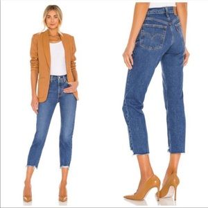 NWT Levi's 501 Original High Rise Straight Leg Cropped Jean W26 L26